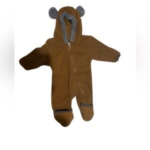 Cozy Brown Bear Infant One Piece